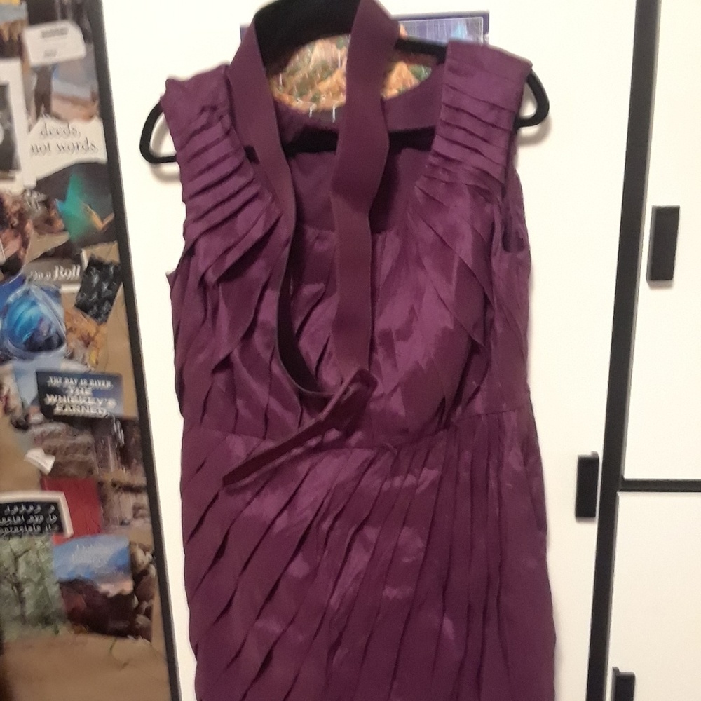 COPY - 14W Adrianna Papell purple cocktail dress
